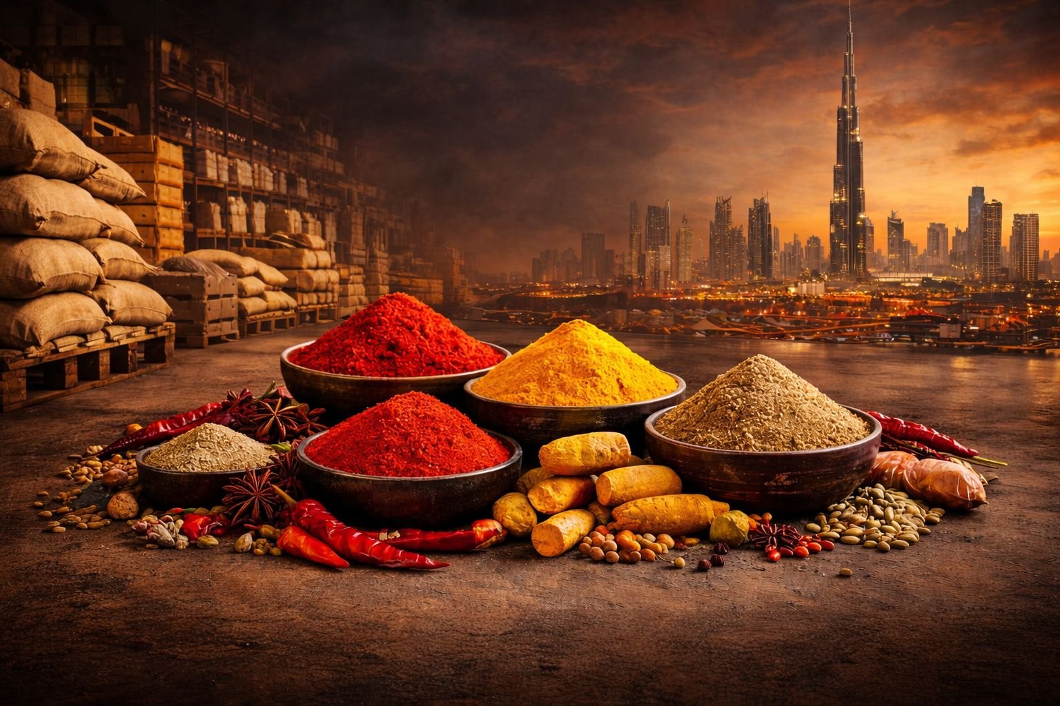 Indian spices exporter to UAE supplying premium quality spices
